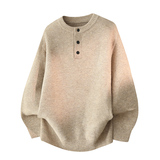 数据羊毛衫亨利领毛衣，男装T恤，奇怪漫猴工厂店