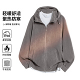 连帽400克双面摇粒绒外套抓男绒衣男户外保暖内胆秋***粒绒外套，男装休闲裤，奇怪漫猴工厂店