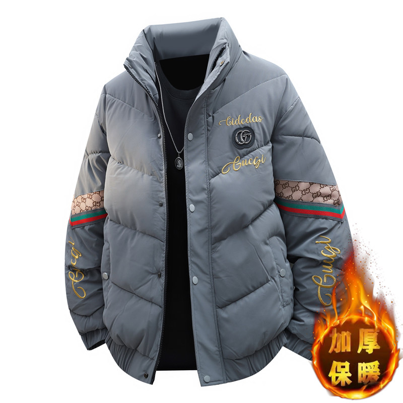 冬季轻奢欧版立领棉衣男潮流高品质加厚棉服外套，男装棉衣，奇怪漫猴工厂店