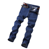 春秋新款牛仔裤男宽松直筒休闲长裤弹力裤子大码，男装牛仔裤，奇怪漫猴工厂店