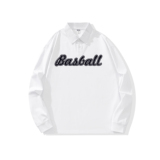 主推纯棉polo衫长袖男士秋季新款翻领高级感宽松透气潮牌T恤男装，男装T恤，奇怪漫猴工厂店