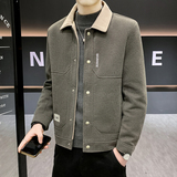 2026新款立领夹克男士春季休闲爸爸装中年男款外套男装春秋季薄款，男装休闲裤，奇怪漫猴工厂店