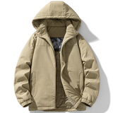 2026新款男外套百搭防风休闲夹克情侣款潮牌登山连帽简约拉链棉服，男装棉衣，奇怪漫猴工厂店