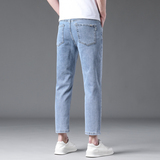 2466-9常规弹力九分裤直筒裤男装牛仔九分裤四季可穿，男装牛仔裤，奇怪漫猴工厂店
