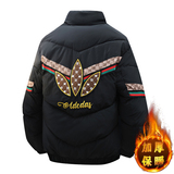 冬季轻奢欧版立领棉衣男潮流高品质加厚棉服外套，男装棉衣，奇怪漫猴工厂店