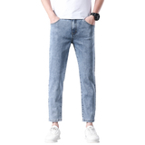 2467-9常规青年男装牛仔九分裤四季可穿弹力九分裤直筒裤，男装牛仔裤，奇怪漫猴工厂店