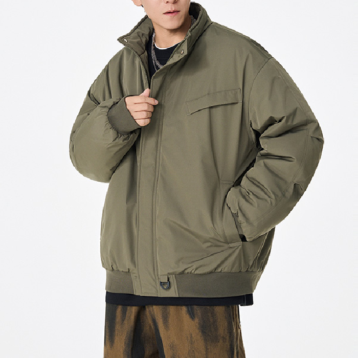 棉服男士2025冬季新款潮牌立领加厚外套冬装防寒服，男装棉衣，奇怪漫猴工厂店