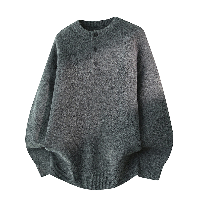 数据羊毛衫亨利领毛衣，男装T恤，奇怪漫猴工厂店