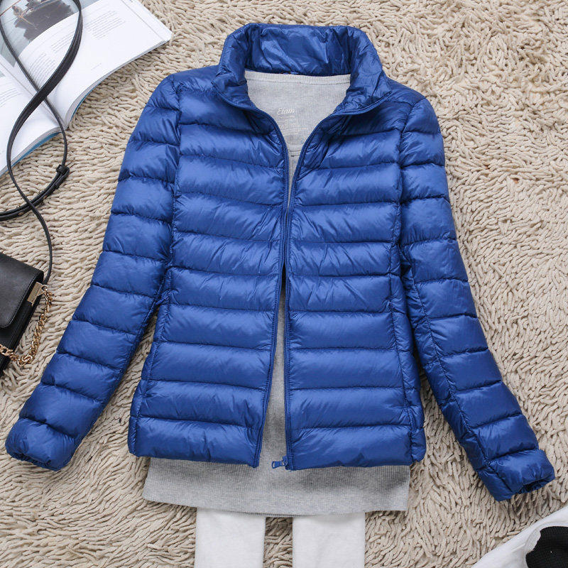 波斯橙官方旗舰店2026冬装新款女式轻薄羽绒服女短款立领轻便糖果