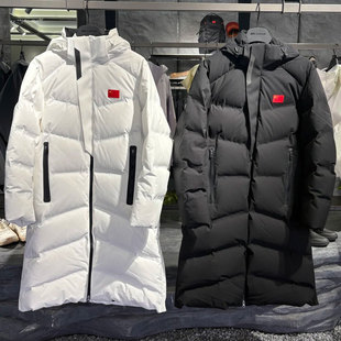 安踏冠军荣耀国旗款长羽绒服过膝男冬季防风鹅绒长外套152540915