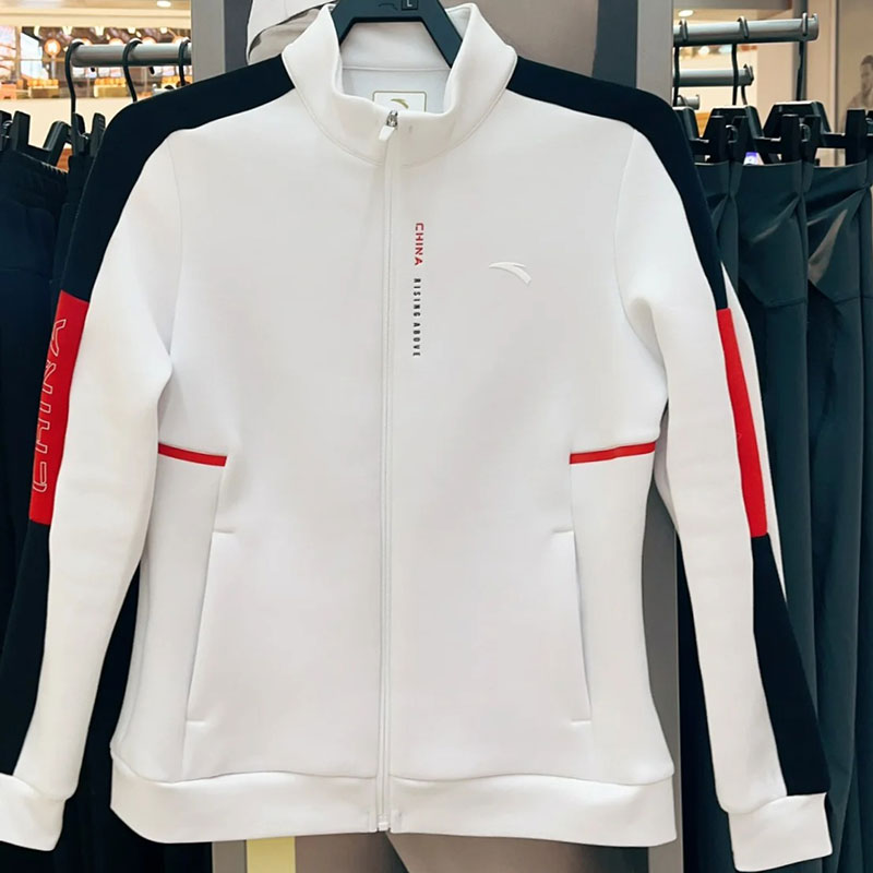 正品安踏中国开衫运动卫衣女外套