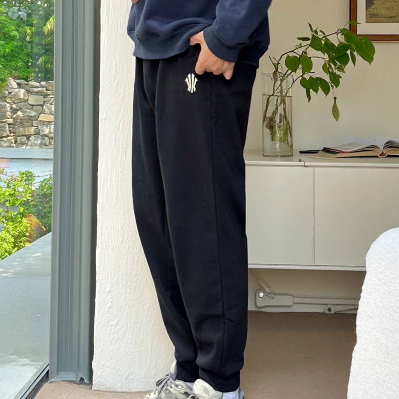 安踏欧文美式宽松加绒针织长裤