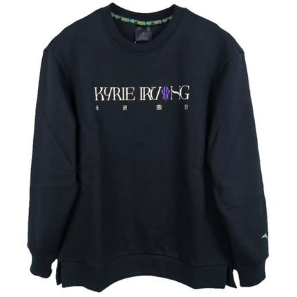 安踏欧文加绒套头卫衣2024新款男女冬装宽松休闲运动服172441720N