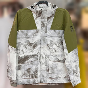 安踏国家地理联名风衣男装2024冬新款防泼水登山服外套152446602N