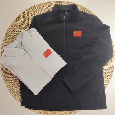 安踏国旗款加绒防泼水梭织外套