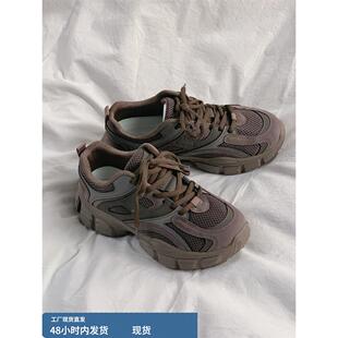 旺仔是条狗学生复古老爹鞋女2023新款百搭显脚小休闲运动鞋板鞋