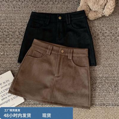 美拉德高腰显瘦a字半身裙女秋冬2025超火的新款辣妹包臀短裙外穿