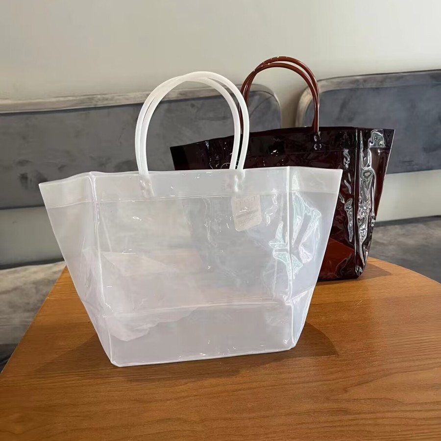 PP透明手提袋礼品袋伴手礼PVC塑料防水生日礼物包装袋网红购物袋