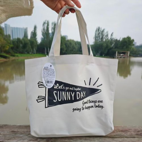 日杂附录手提袋牛津布购物袋托特包袋休闲百搭环保袋 手提袋