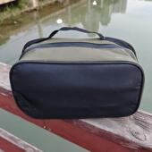 日本洗漱包化妆包旅行简约黑绿色便携包手拎出差便携防水收纳包