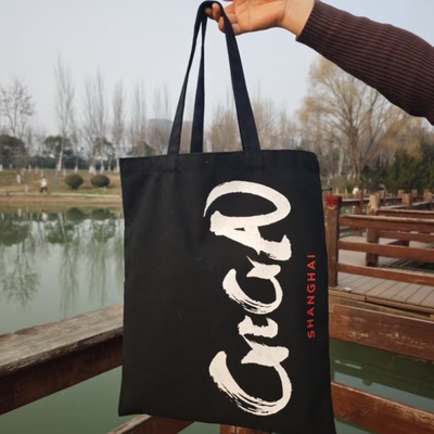 黑色帆布环保袋特斯拉汽车赠品