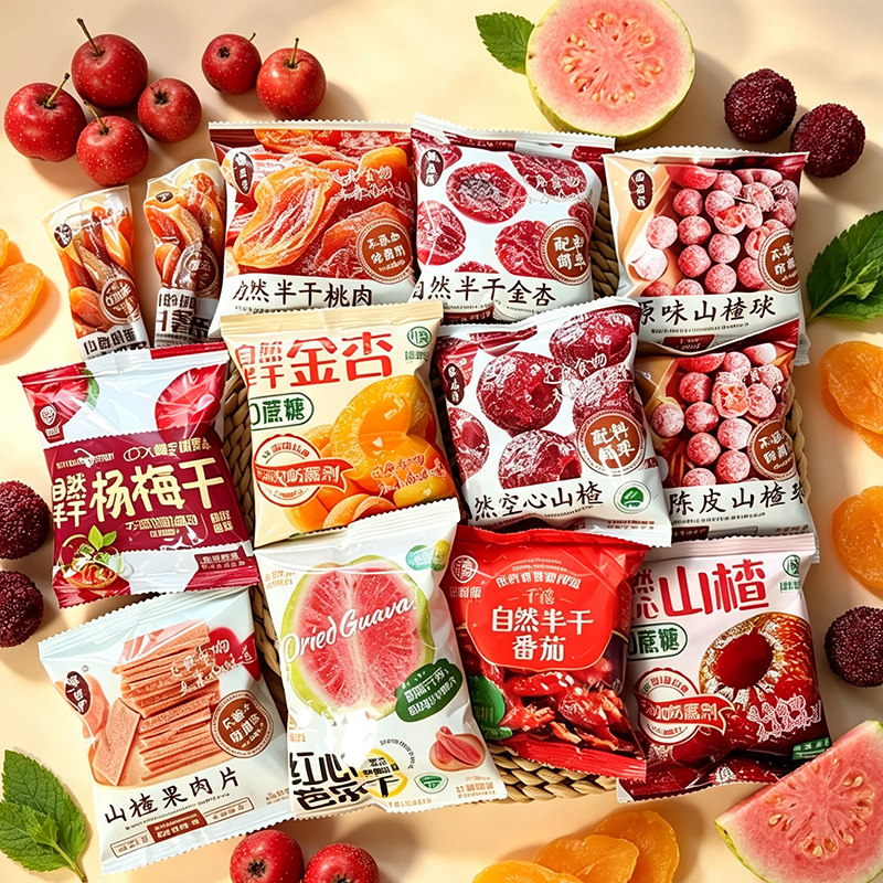 膳源泽散称装手抓包500g果干小袋装健康休闲果脯零食独立包装批发