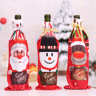 Christmas Decoration Festival Wine Bottle cover Red Wine