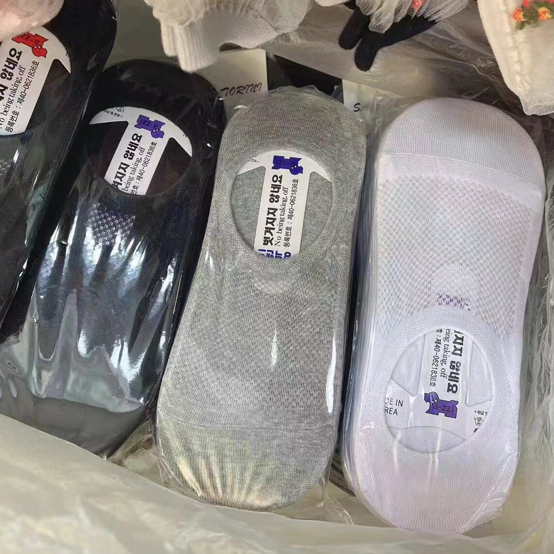 韩国夏季薄款船袜东大门纯色网眼透气百搭浅口防掉跟简装男女袜套