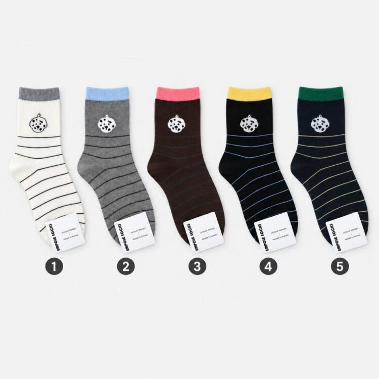 韩国empolesocks袜子现货批发东大门新款卡通斑点狗狗韩系棉袜女