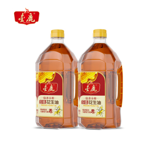 2桶 金鹿珍香小榨花生油组合1.8L