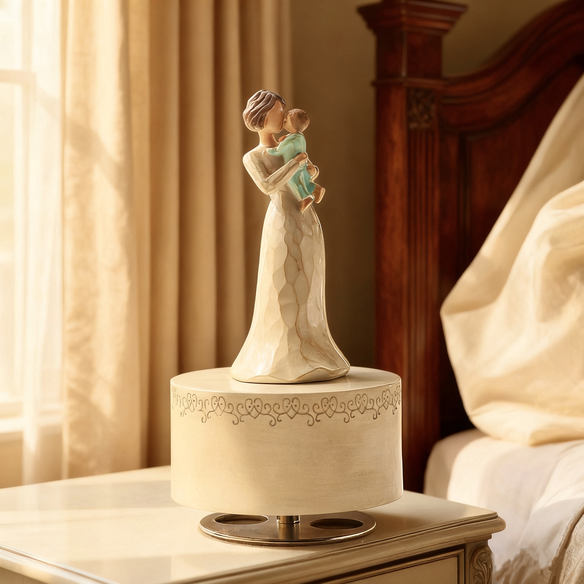 Jeancard婴儿诞生音乐盒送人礼物