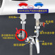 电热水器配件 U型混水阀热水出水口螺帽盖帽 热水管分流堵头盖子