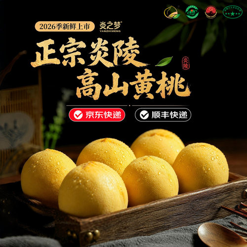正宗湖南炎陵黄桃高山现摘速发