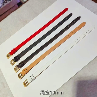 皮带手链手环 金饰品配带 时尚大方男女手腕带 本命年红手表带