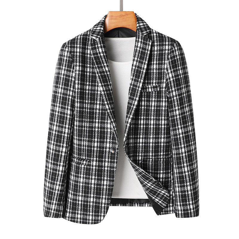 g格子小西装外套青年韩版潮流西服男装电商A056-9980P95,男装西服套装,电商A056