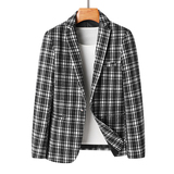 g格子小西装外套青年韩版潮流西服男装电商A056-9980P95，男装西服套装，电商A056