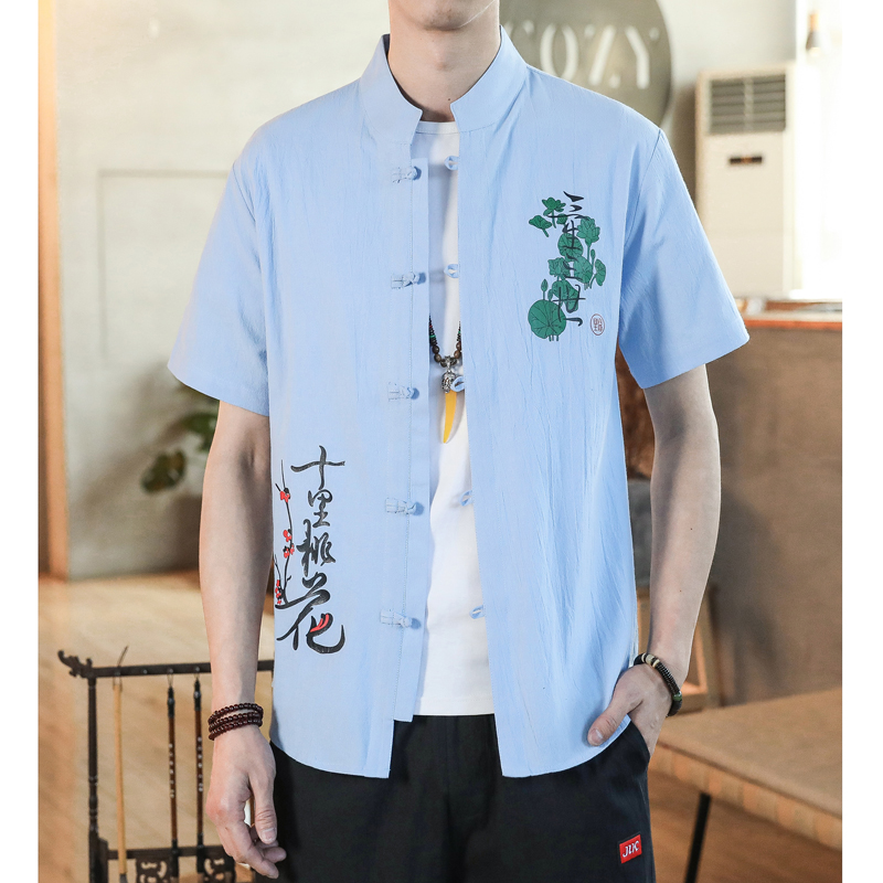 风男短袖衬衫男生衬衣3款合并A056-C140/C141/C142-P33，男装T恤，电商A056