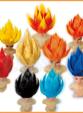 万圣节校园cosplay超级赛亚人服装假发舞台聚会演出七龙珠孙悟空