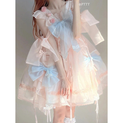 可爱仙气中华风Lolita连衣裙女洋装洛丽塔公主裙