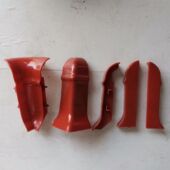 8厘米PVC踢脚线配件阴角阳角堵头中接地脚线转角附件拐角连接件