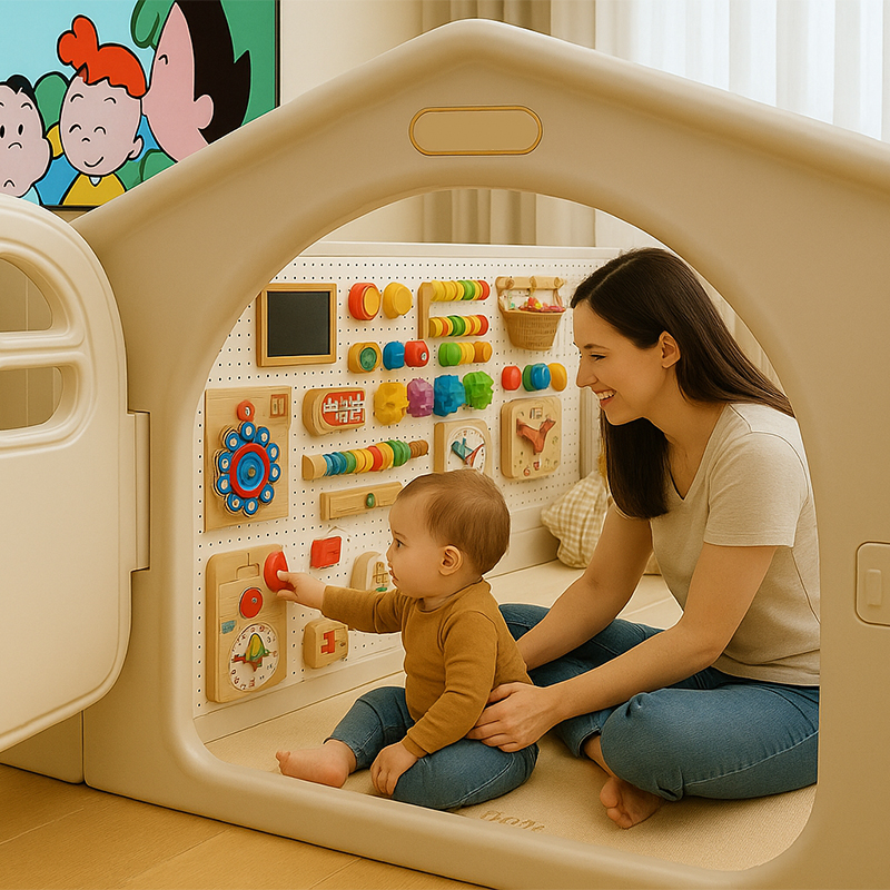 洞洞板忙碌板可DIY蒙氏早教玩具