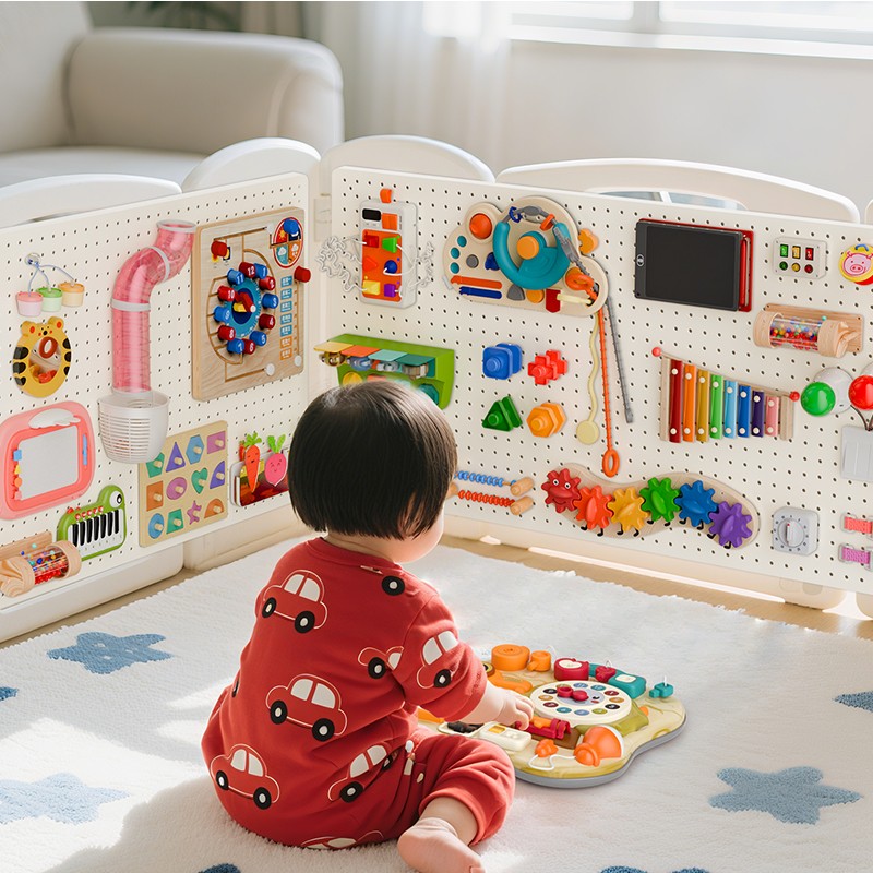 洞洞板忙碌板可DIY蒙氏早教玩具