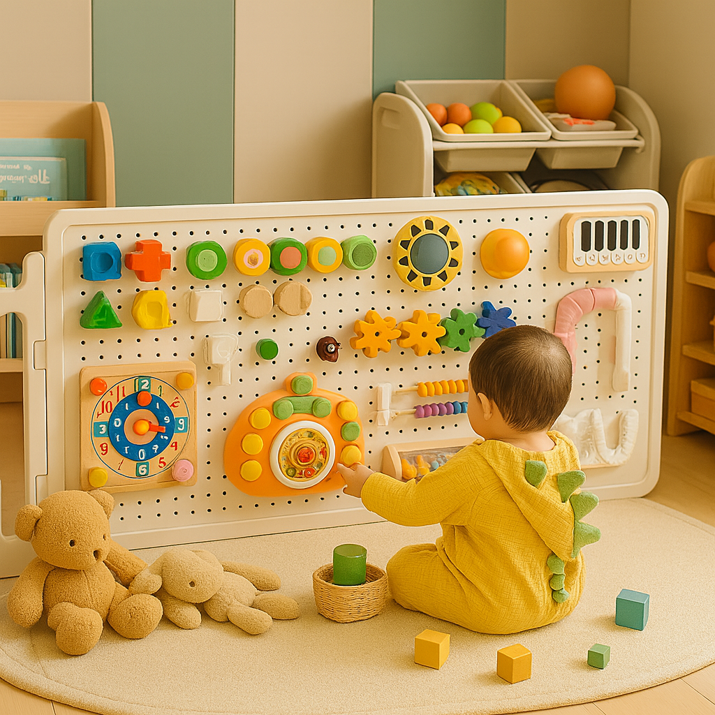 忙碌板玩具洞洞板宝宝启蒙锻炼