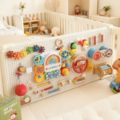 洞洞板忙碌板可DIY蒙氏早教玩具