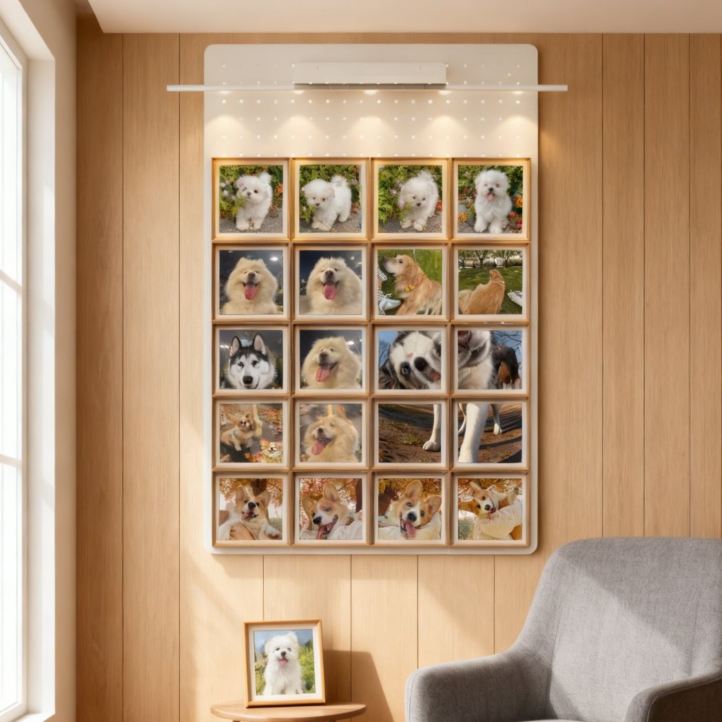 洞洞板相片照片墙上家用展示架客厅卧室装饰陈列架墙面收纳置物架