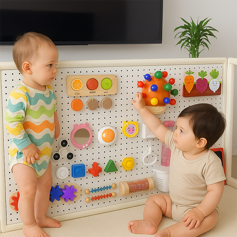 洞洞板忙碌板可DIY蒙氏早教玩具