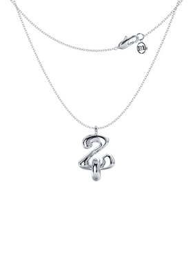 Mistova字母项链925情侣项链