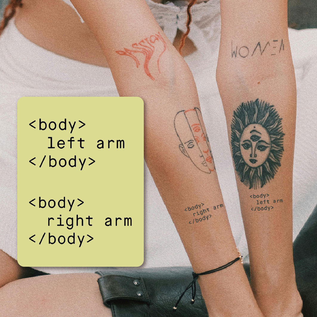 INKTRAP油墨陷阱ins风高级感英文字母草本纹身贴