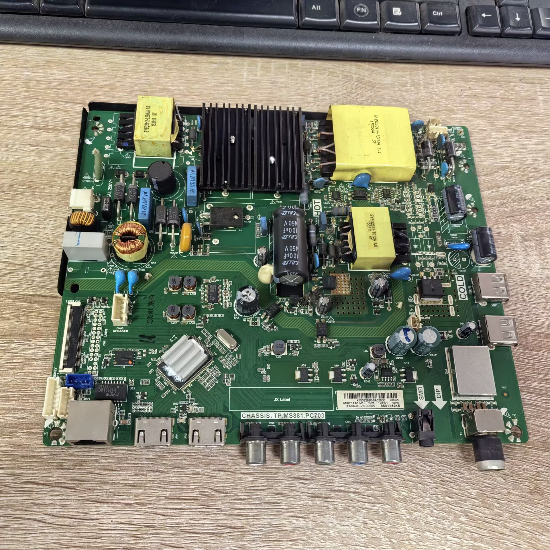 长虹LED49C1080N主板TP.MS881.