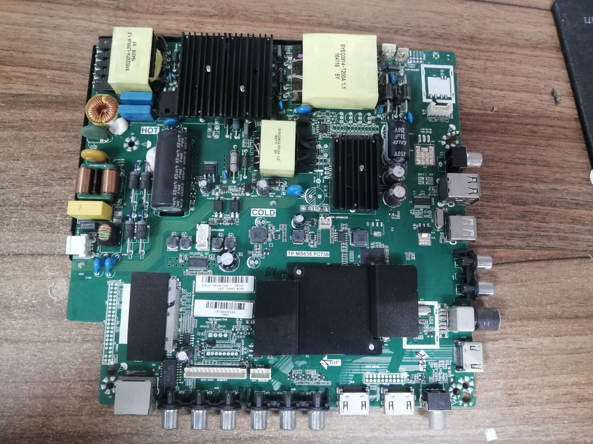 原装康佳LED55K55U主板